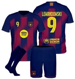 stroj-pilkarski-lewandowski-barcelona-koszulka-spodenki-getry-r-110-cm