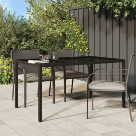 vidaxl-stol-ogrodowy-150x90x75-cm-szklo-i-rattan-pe-brazowy