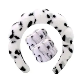 zestaw-opasek-kosmetycznych-na-glowe-i-nadgarstki-panterka-biala-o540bsz