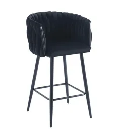 hoker-tapicerowany-czarny-h7-fx-na-czarnych-nogach