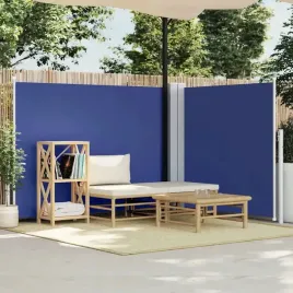 vidaxl-zwijana-markiza-boczna-niebieska-140-x-1000-cm