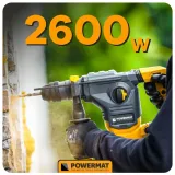 mlot-udarowy-mlotowiertarka-udar-sds-2600w-55j-walizka-3x-wiertlo-dluta-stan-opakowania-oryginalne