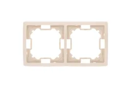 ramka-podwojna-kontakt-simon-bezowy