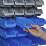 tablica-scienna-z-pojemnikami-niebiesko-szara-44-elementy-dlugosc-64-cm