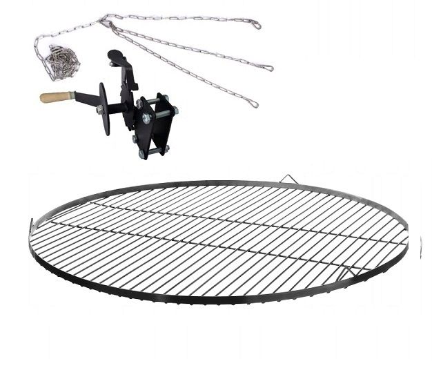 Ruszt do grilla NIERDZEWNY 80cm KOŁOWROTEK grill okrągły