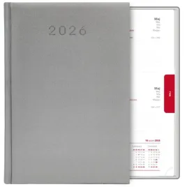 kalendarz-ksiazkowy-a5-planer-terminarz-dzienny-2026-srebrny-notatnik