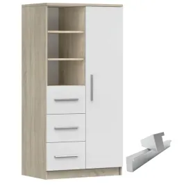 system-omega-05-regal-80-sonoma-bialy-meble-mlodziezowe-dzieciece-producent
