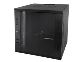 szafa-wiszaca-15u-strong-rack-600x450-czarna-drzwi-szklane-jednoskrzyd