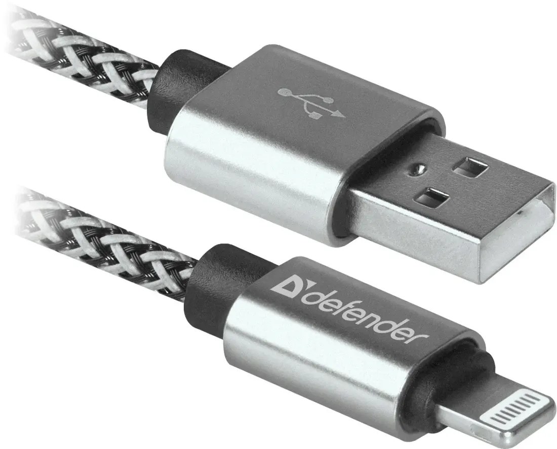 kabel-defender-usb-lightning-10m-2-1a-bialy