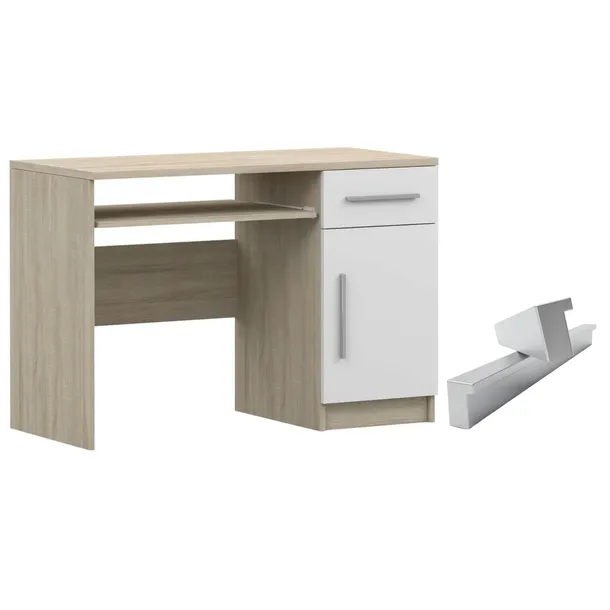 SYSTEM OMEGA 08 BIURKO SONOMA/BIAŁY meble młodzieżowe dziecięce PRODUCENT