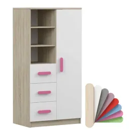 system-smyk-05-regal-80-sonoma-bialy-meble-mlodziezowe-dzieciece-producent