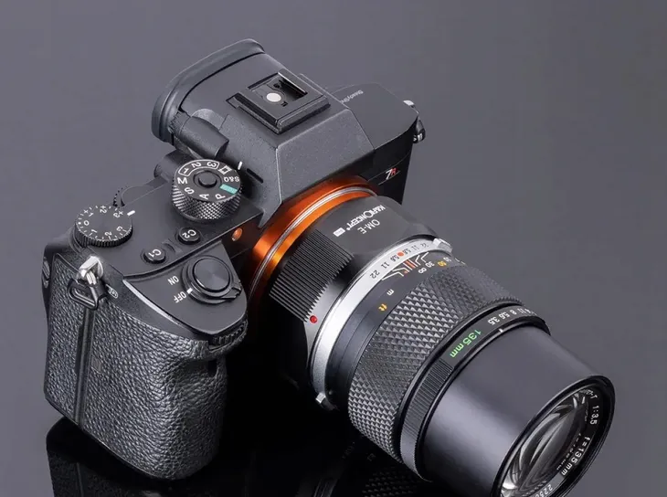 adapter-kandf-pro-do-sony-e-nex-olympus-om-stan-nowy-kod-producenta-om-e-om-nex-pro