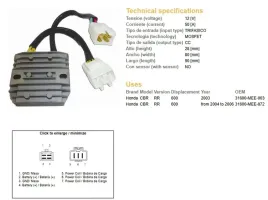 dze-regulator-napiecia-honda-cbr-600rr-03-06-50a-31600-mee-872-31600-m