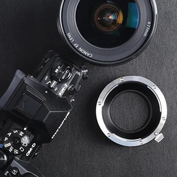 kandf-adapter-canon-eos-ef-na-micro-m4-3-m43-marka-kandf-stan-nowy