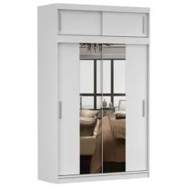 szafa-przesuwna-z-nadstawka-vesta-01-150-z-lustrem-polki-biala-producent-pl