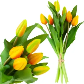 tulipany-bukiet-tulipanow-gumowane-gumowe-jak-zywe-silikonowe-pomaranczowe