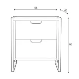 szafka-nocna-plmeble-flow-55-cm-drewno-akacja-piaskowy-czarny-mat-stan-nowy