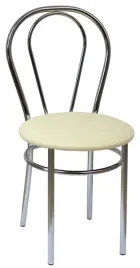 krzeslo-kuchenne-tulipan-chrom-bezowy-gladki