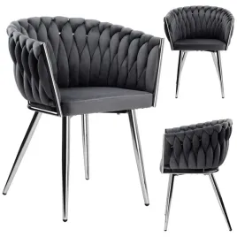 krzeslo-welurowe-plecione-cofton-chrom-velvet-grafitowe