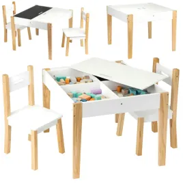 meble-dla-dzieci-stolik-2-krzesla-drewniany-zestaw-komplet-mebli-bialy