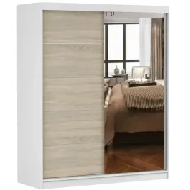 szafa-przesuwna-bono-05-160x61-bialy-sonoma-lustro-polki-pojemna-producent