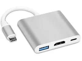 2-x-adapter-hub-3w1-alogy-przejsciowka-usb-c-3-0-hdmi-usb-a-srebrny