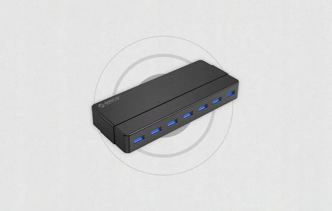 2-x-adapter-hub-orico-7xusb-3-0-czarny