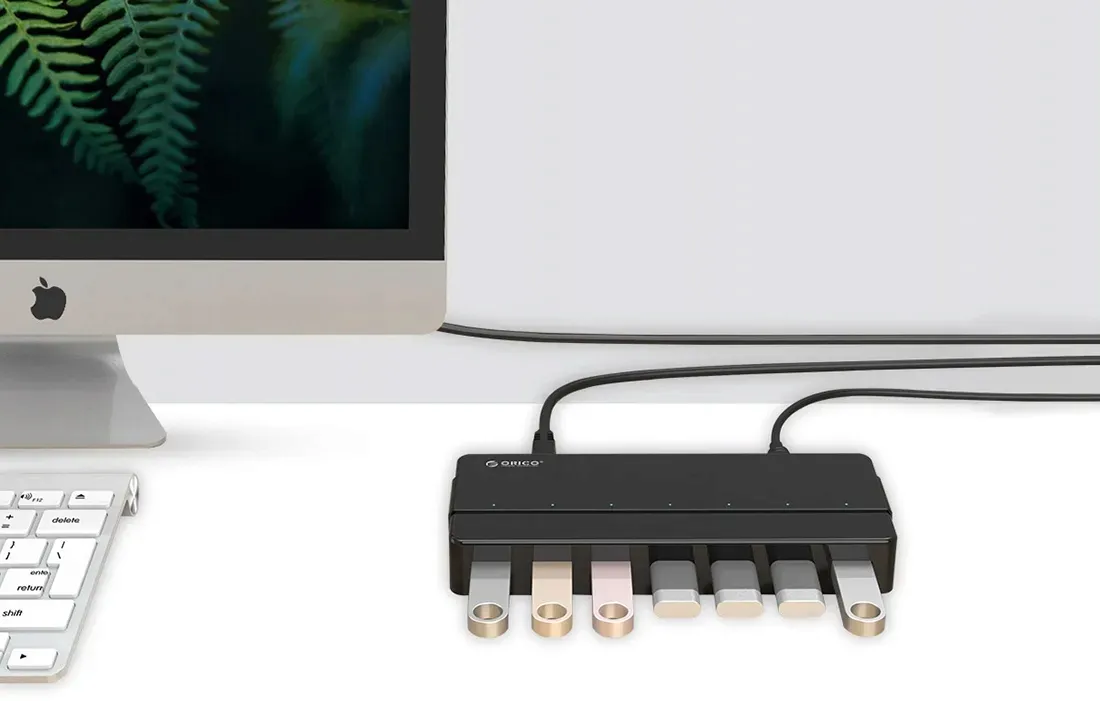 2-x-adapter-hub-orico-7xusb-3-0-czarny
