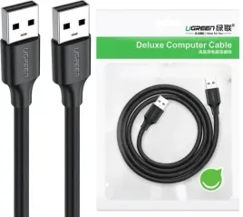 2-x-kabel-ugreen-usb-2-0-a-a-0-5m-przedluzacz-do-tv-pc-laptopa-czarny