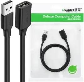 2-x-kabel-usb-ugreen-us103-0-5m-przedluzacz-do-klawiatury-myszki-czarny