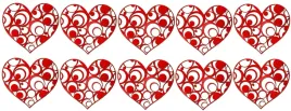 10x-serce-serduszko-ozdoba-walentynki-decoupage