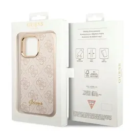 2-x-etui-hardcase-guess-4g-vintage-gold-logo-do-iphone-14-pro-61-rozowy