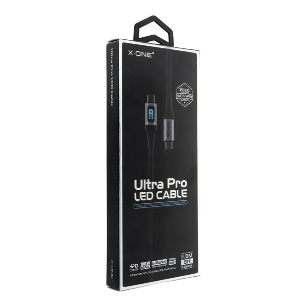 2-x-kabel-usb-x-one-ultra-pro-led-typ-c-do-c-max-100w