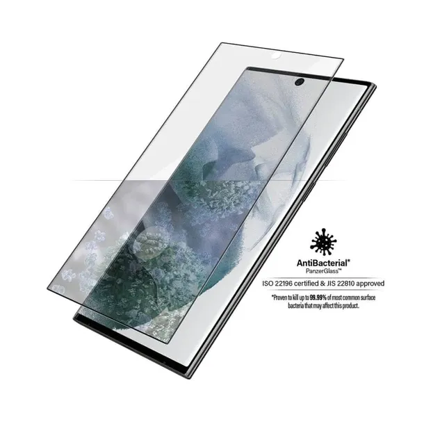 2-x-panzerglass-e2e-microfracture-sam-s22ultra-g908-case-friendly-antibacte-konstrukcja-otwory-na-czujniki-przyciski-powloka-antymikrobowa-powloka-oleofobowa-zaokraglone-krawedzie-zaokraglone-rogi