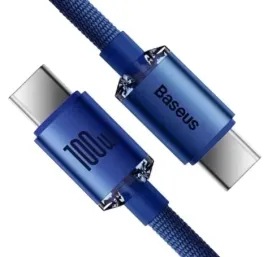 2-x-kabel-usb-c-baseus-crystal-shine-100w-2m-szybkie-ladowanie-niebieski
