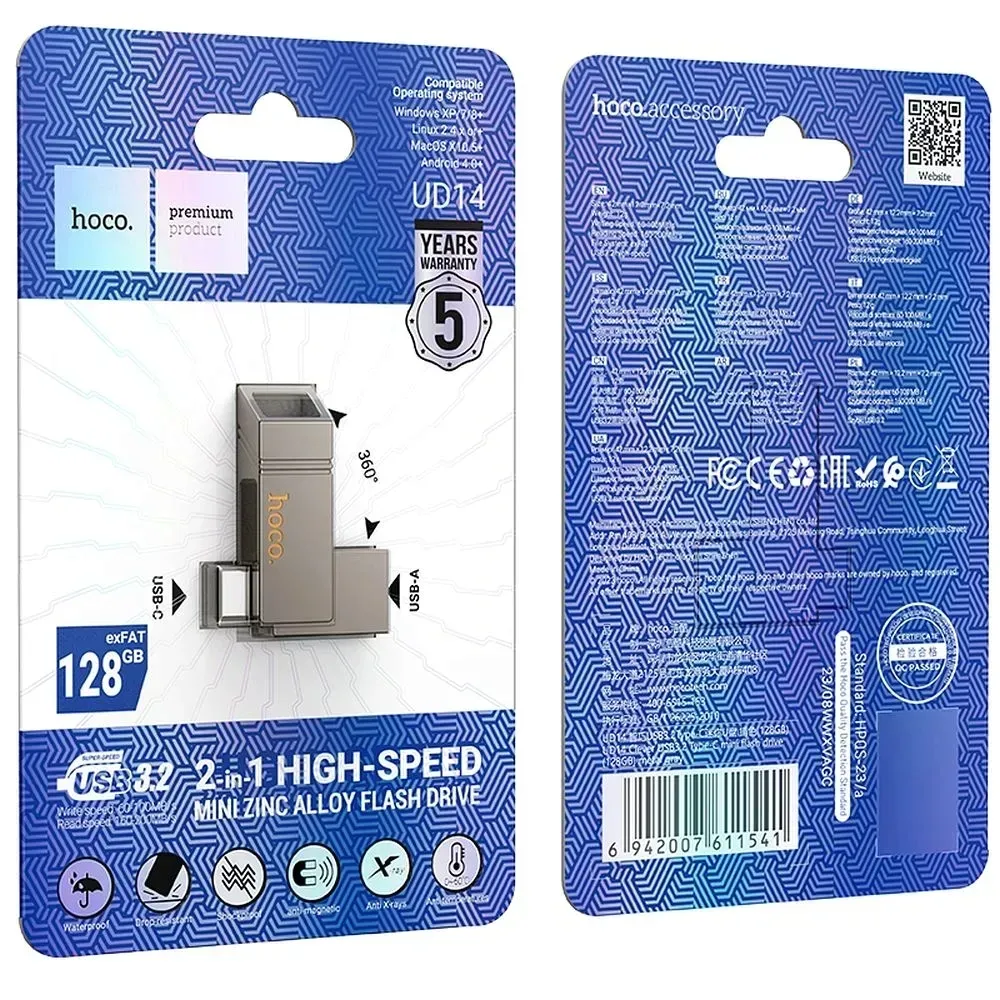 2-x-hoco-pendrive-usb-a-usb-c-usb-c-ud14-64gb-usb3-2