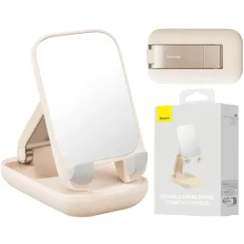 2-x-regulowany-stojak-na-telefon-z-lusterkiem-baseus-seashell-series-bezo