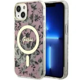 2-x-etui-guess-flower-magsafe-na-iphone-14-rozowe