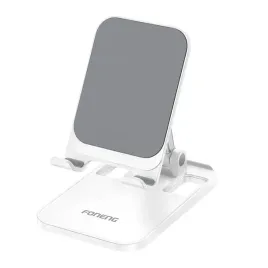 2-x-stojak-na-telefon-foneng-cp108-metalowy-obrotowy-bialy-stabilny