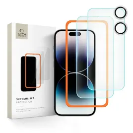 2-x-szklo-hartowane-tech-protect-supreme-set-na-iphone-16-przezroczyste
