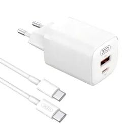 2-x-ladowarka-sieciowa-xo-30w-usb-c-pd-qc-3-0-szybkie-ladowanie-biala-kabel