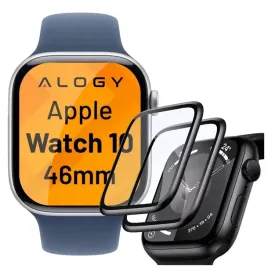 2-x-szklo-hybrydowe-do-apple-watch-10-46mm-alogy-3d-glass-z-czarna-ramka