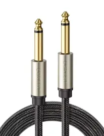 2-x-kabel-ugreen-av128-jack-6-35mm-1m-pozlacany-do-instrumentow-szary