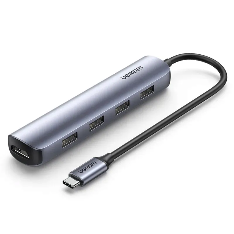 2-x-adapter-hub-ugreen-usb-c-do-4x-usb-3-0-hdmi-cm417