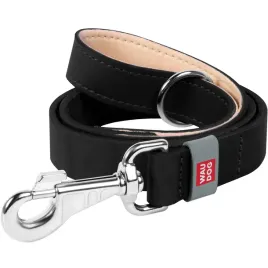 smycz-dla-psa-z-naturalnej-skory-waudog-szer-20-mm-dl-122-cm-czarna