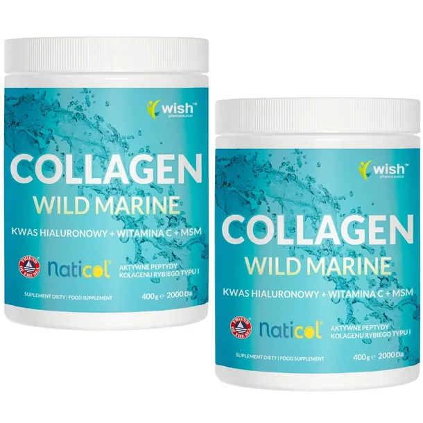 KOLAGEN Z Dzikich Ryb Do Picia 10 000 mg Kwas Hialuronowy Morski Wit C 800g