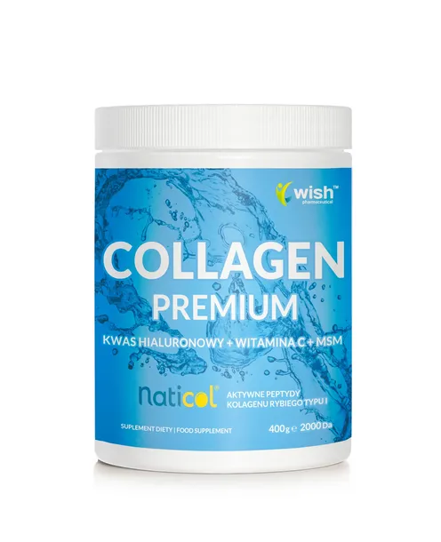 KOLAGEN Naturalny PREMIUM 10 000mg Wspiera Skórę Stawy HA MSM WIT C 400g