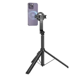 selfie-stick-hoco-tripod-z-pilotem-bezprzewodowym-magnetyczny-k25-czarny