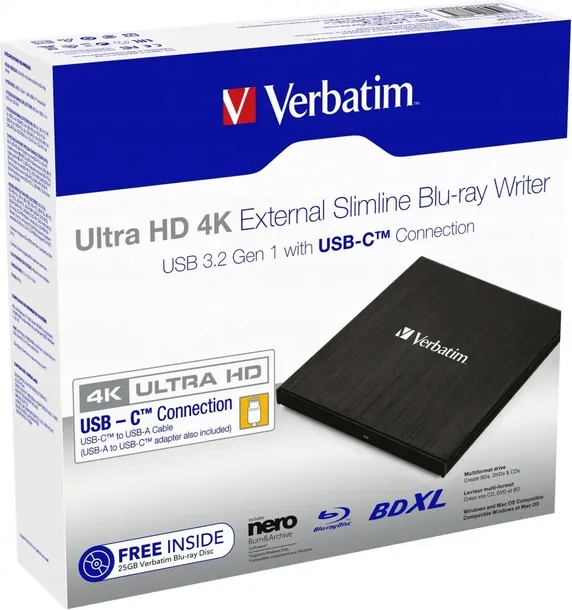 nagrywarka-blu-ray-4k-slim-usb-c-verbatim-do-pc-i-mac-stan-nowy-kod-producenta-43888