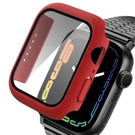 obudowa-alogy-2w1-nakladka-szklo-do-apple-watch-7-41mm-czerwona
